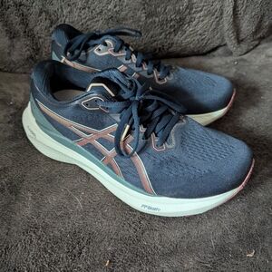 ASICS Women's Blue and Pink Athletic Shoes